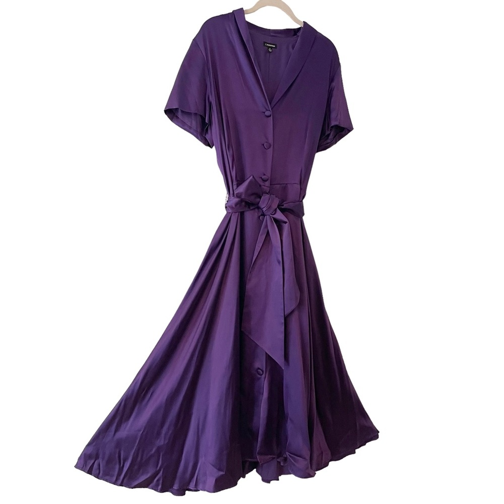 J. Peterman Purple Maxi Sundress with Flutter Sleeves - Picture 7 of 9